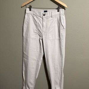 Gap Elastic Waist Joggers Beige Soft Cotton Blend Women's Size Small Pants